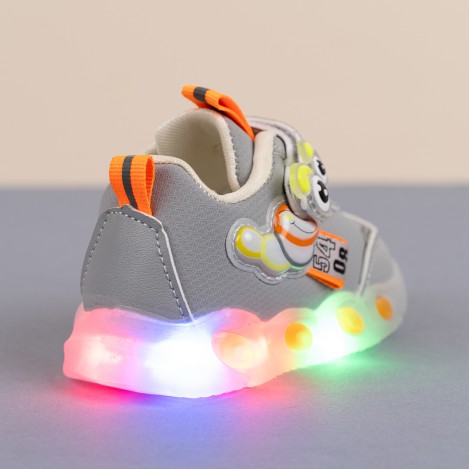 Pantofi Sport cu luminite Eve gri
