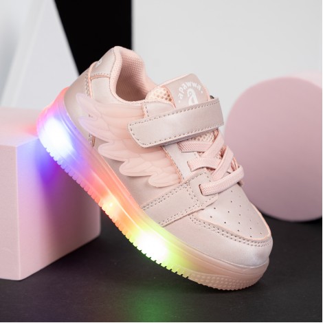 Pantofi Sport cu luminite Chiara pink