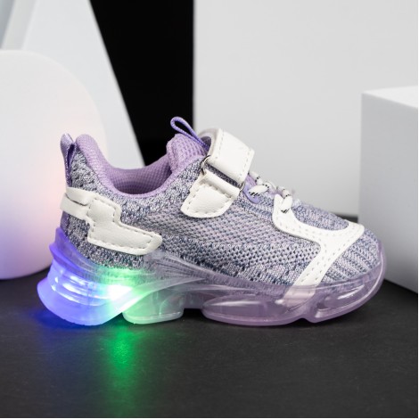Pantofi Sport cu luminite Clara violet